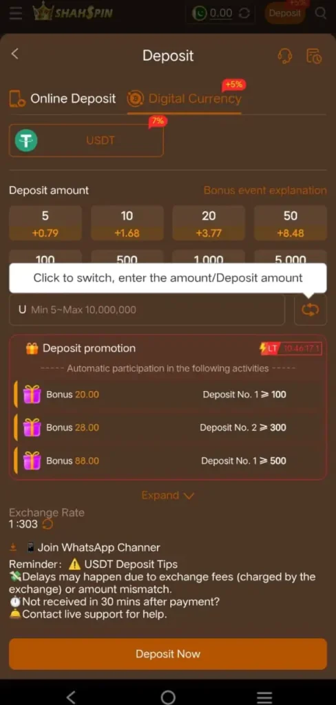 Shah Spin Transaction