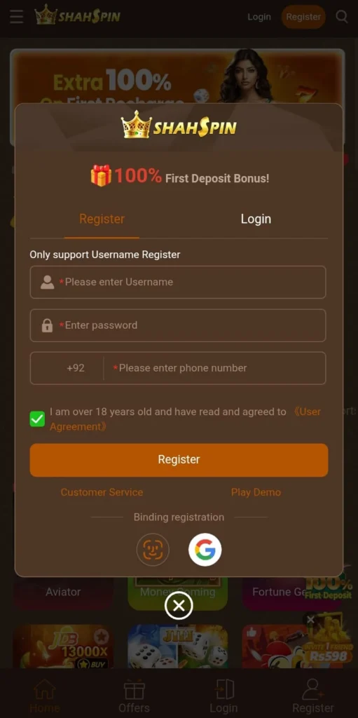 Shahspin Login